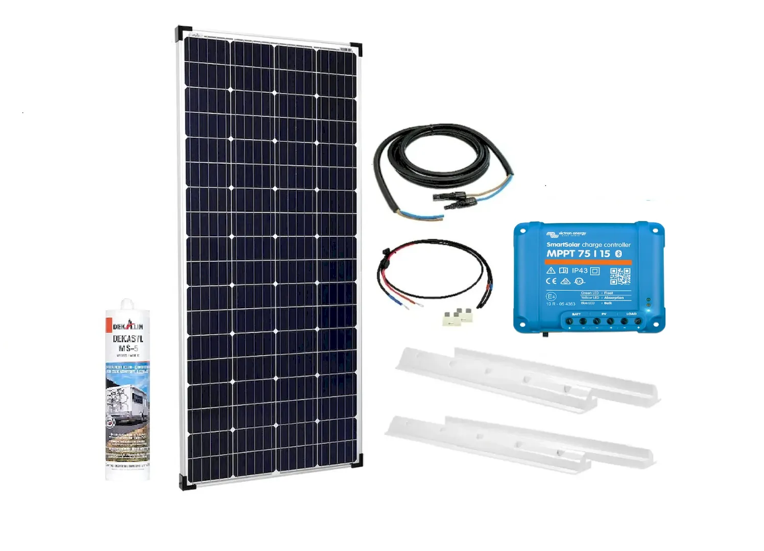 200Wp PV Solaranlage Camping Komplettsystem 1x