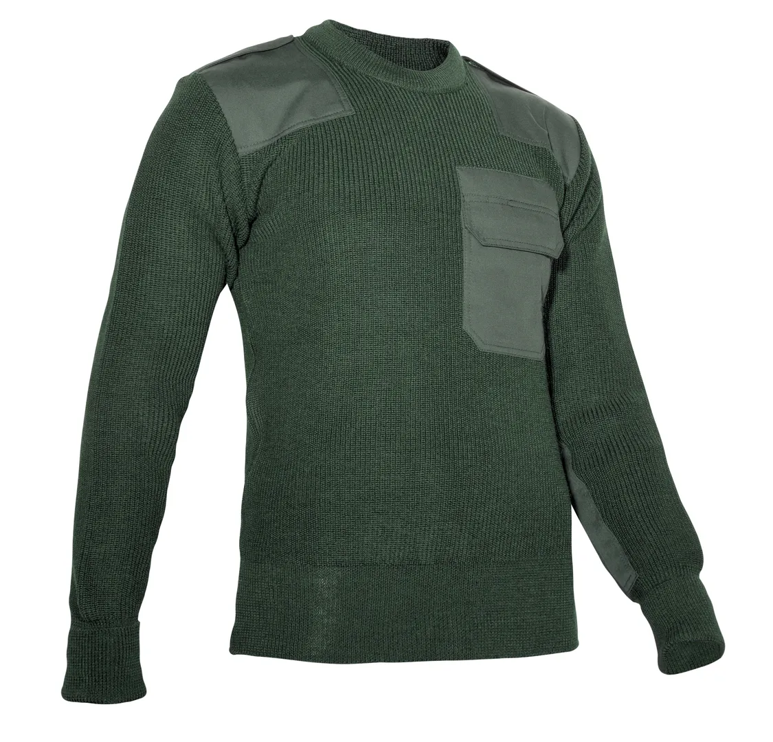Elbeteam - Wollpullover Rundhals Oliv Elbeteam - Wollpullover Rundhals Oliv