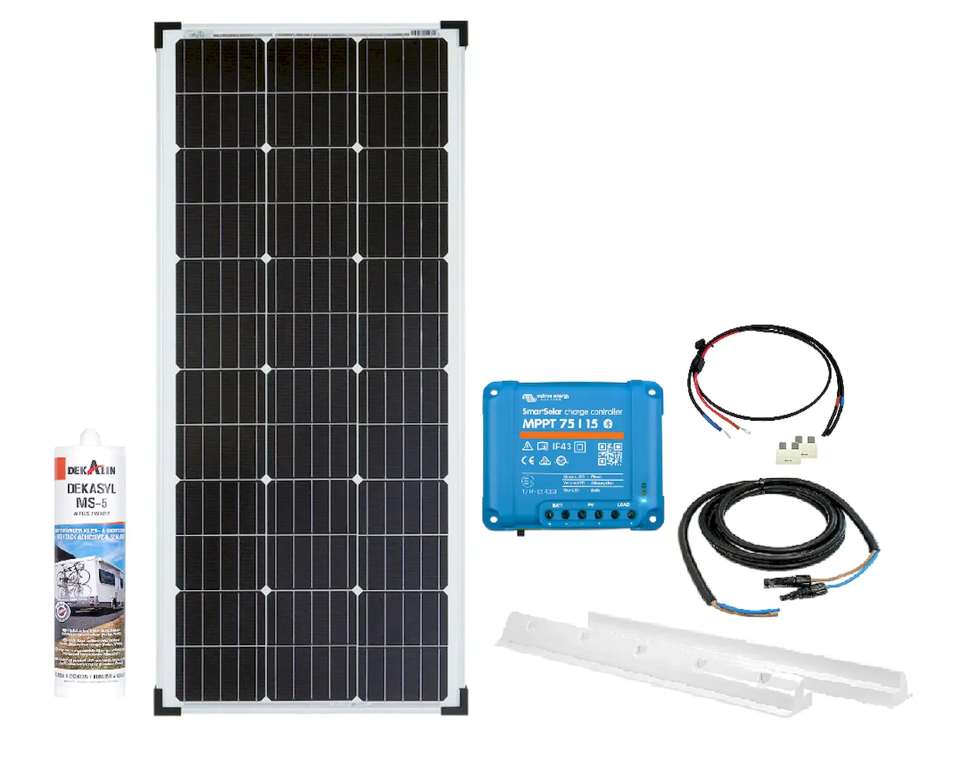 100Wp PV Solaranlage Camping Komplettsystem