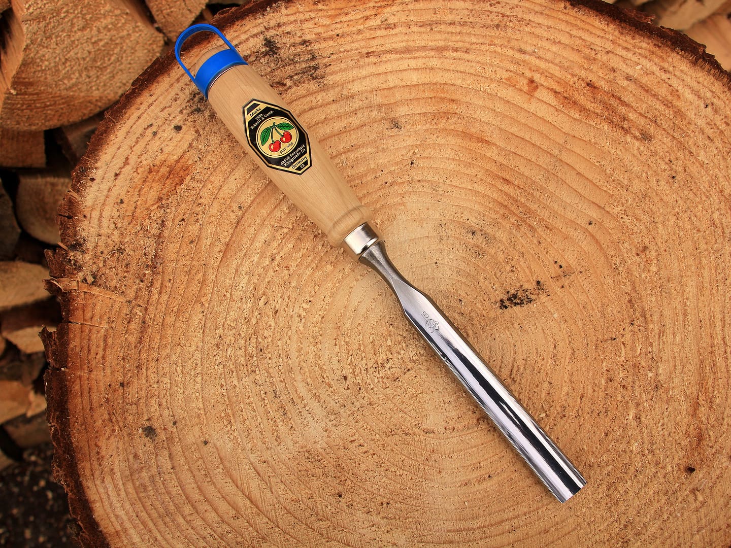 Kirschen Hohlbeitel mit Weißbuchenheft - 16mm Kirschen Hohlbeitel mit Weißbuchenheft - 16mm