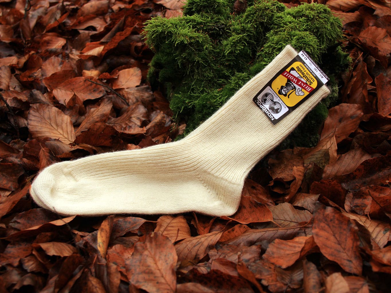 Nordpol Wollsocken - Mitteldick Outdoor Socken 100% Schurwolle - Natur Nordpol Wollsocken - Mitteldick Outdoor Socken 100% Schurwolle - Natur