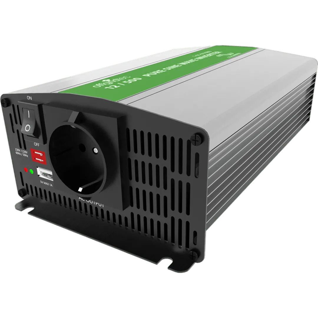 Offgridtec 500W Spannungswandler PSI Sinus 12V auf 230V Offgridtec 500W Spannungswandler PSI Sinus 12V auf 230V